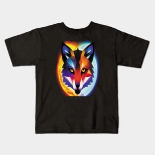 Fox of Fire and Ice. Kids T-Shirt